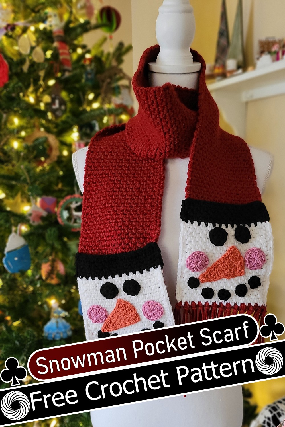 Snowman Pocket Scarf