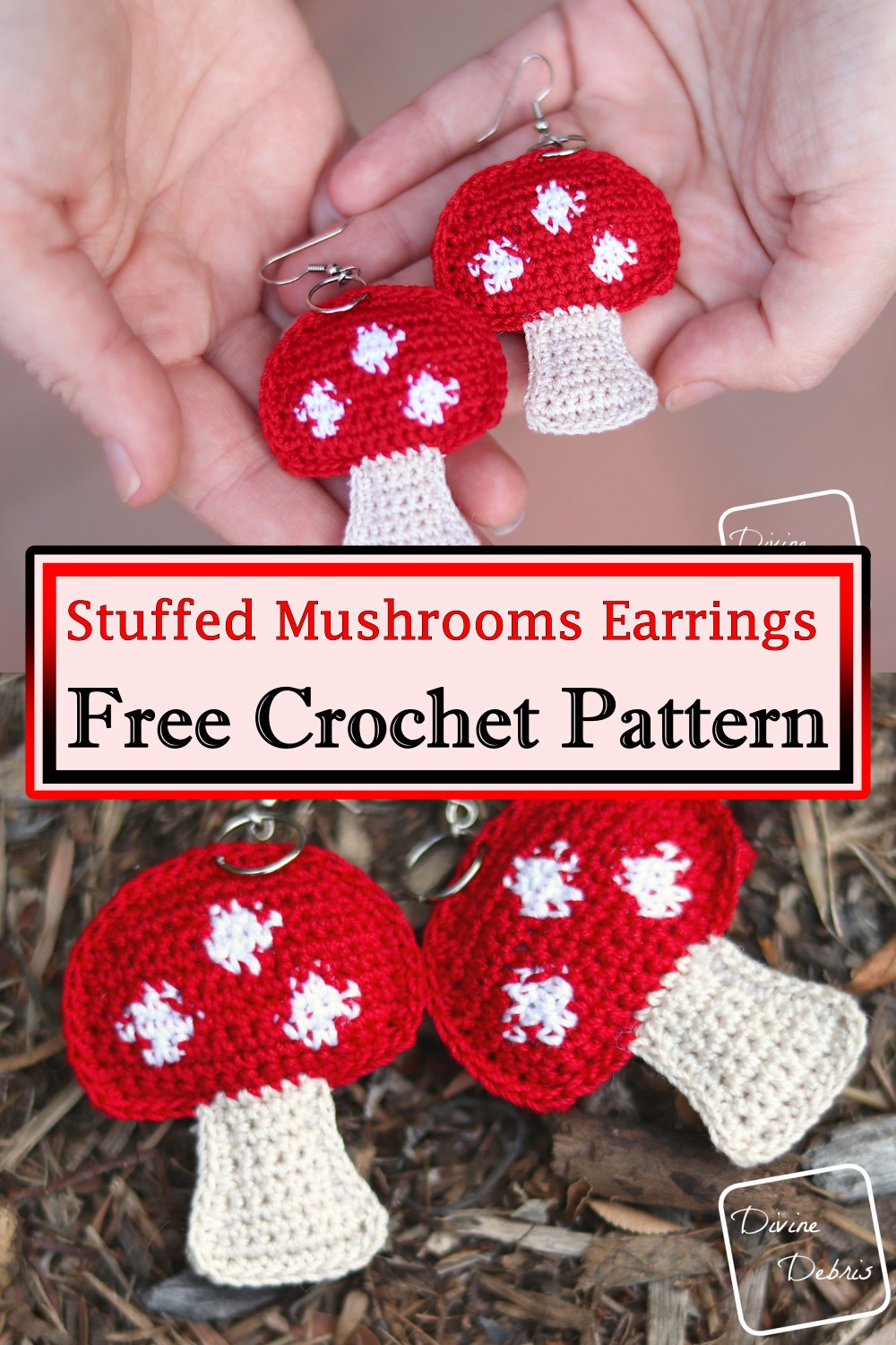 Stuffed Mushrooms Earrings