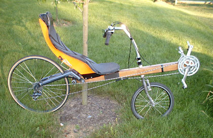 Wooden framed recumbent