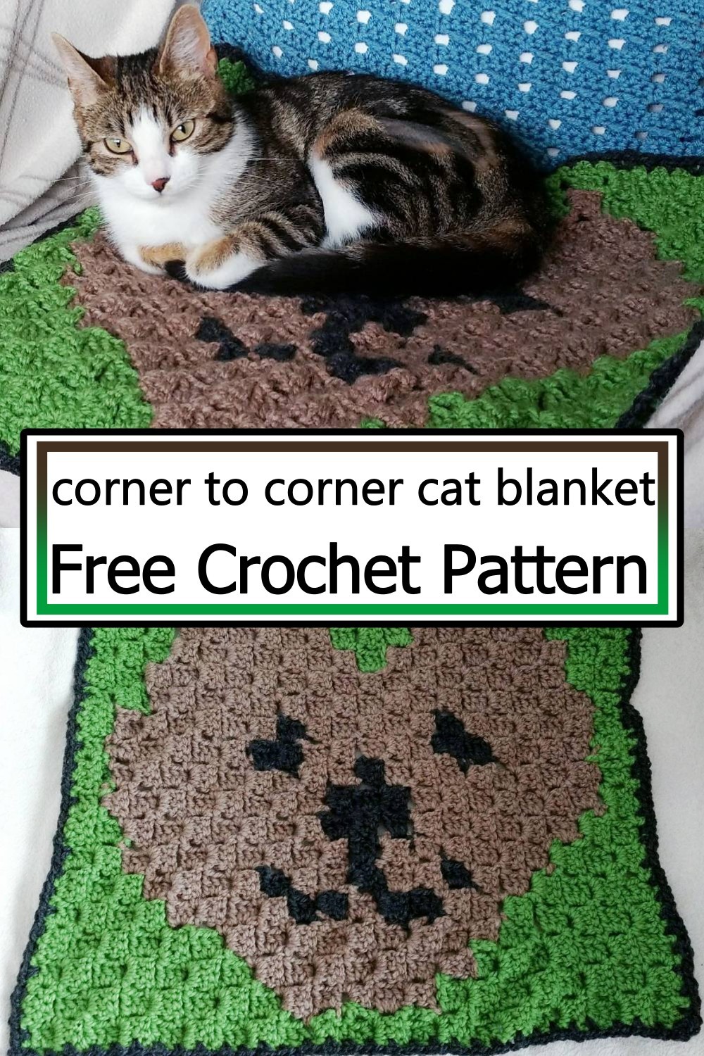 corner to corner cat blanket