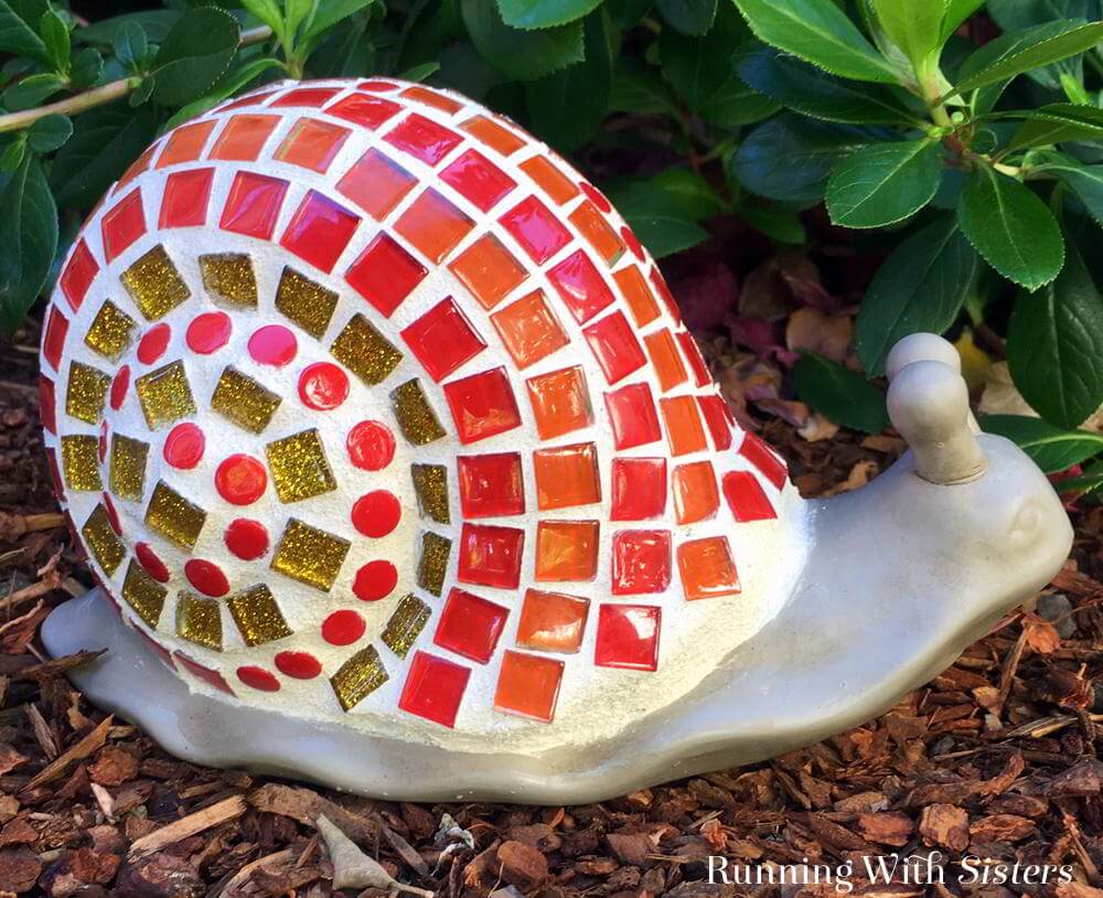 Charming Snail with Colorful Tiles