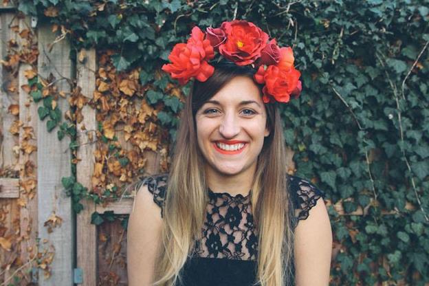 DIY Day Of The Dead Flower Headband