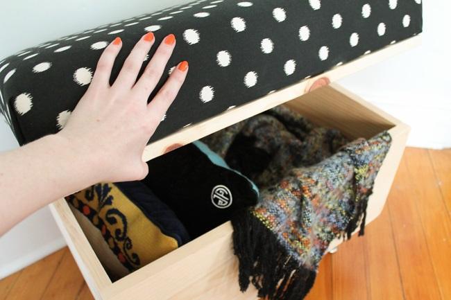 How To Make A DIY Ottoman Storage