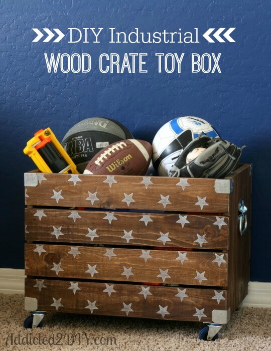 DIY Toy Box on Casters