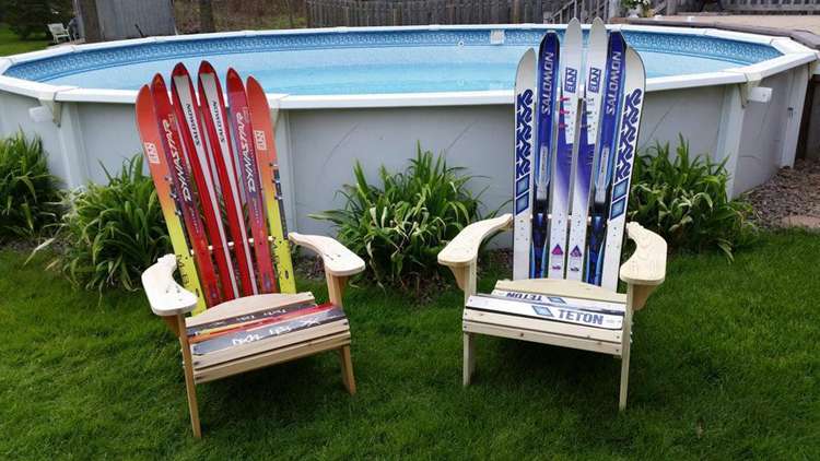 DIY Adirondack Ski Chair