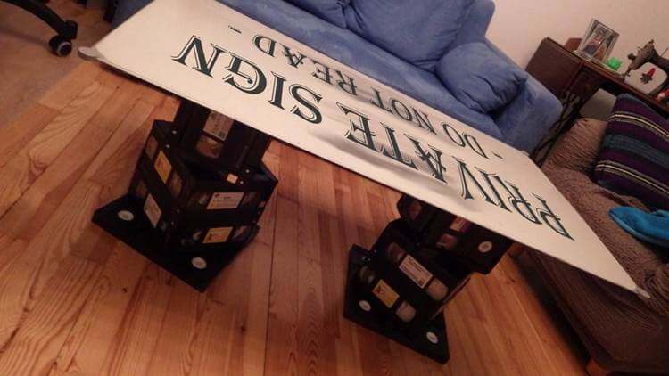 DIY VHS Couch Legs