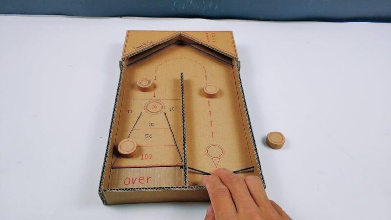 Desktop Table With Cardboard