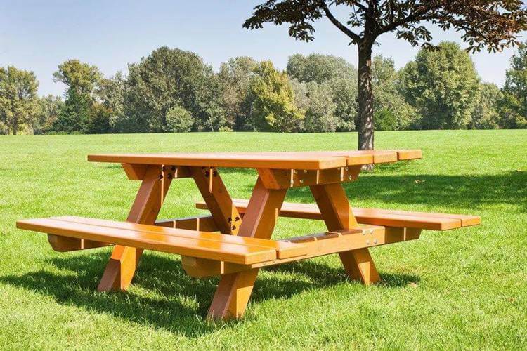 DIY Picnic Table With Benches