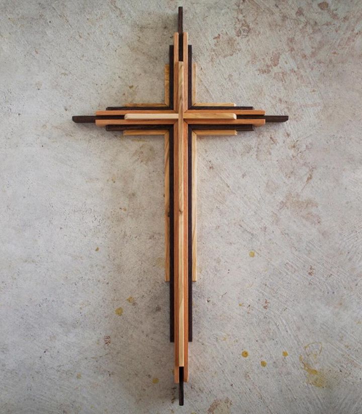 Layered Wood Cross