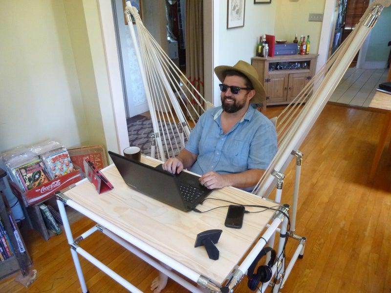 DIY Hammock Desk