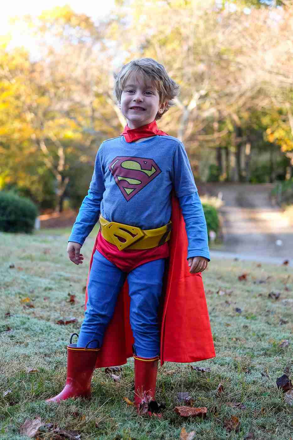 DIY Superman Costume For Kids