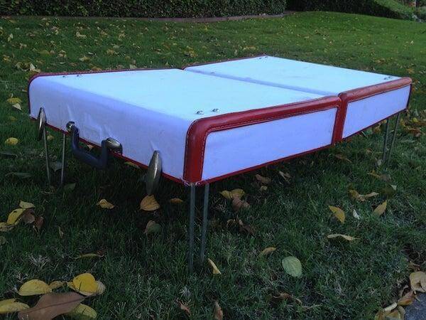 DIY Suitcase Picnic Table