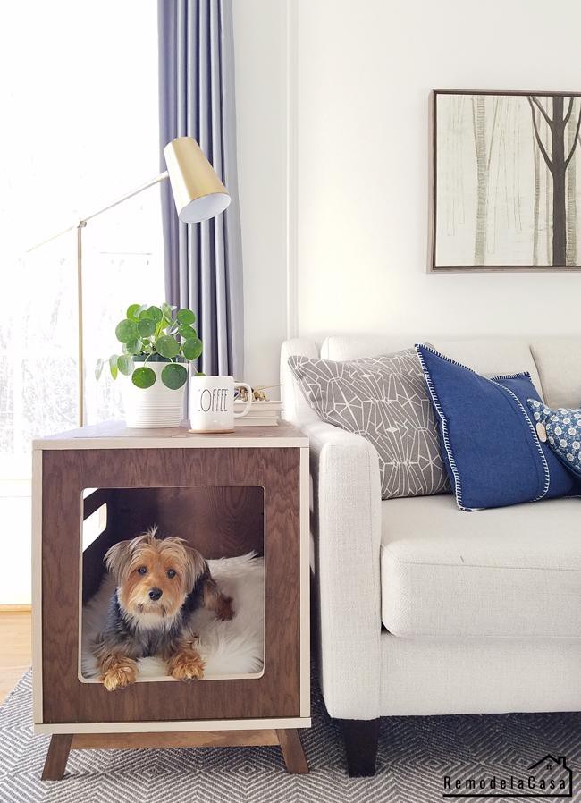 Dog Bedside End Table