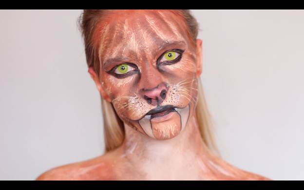 DIY Tiger Makeup Tutorial