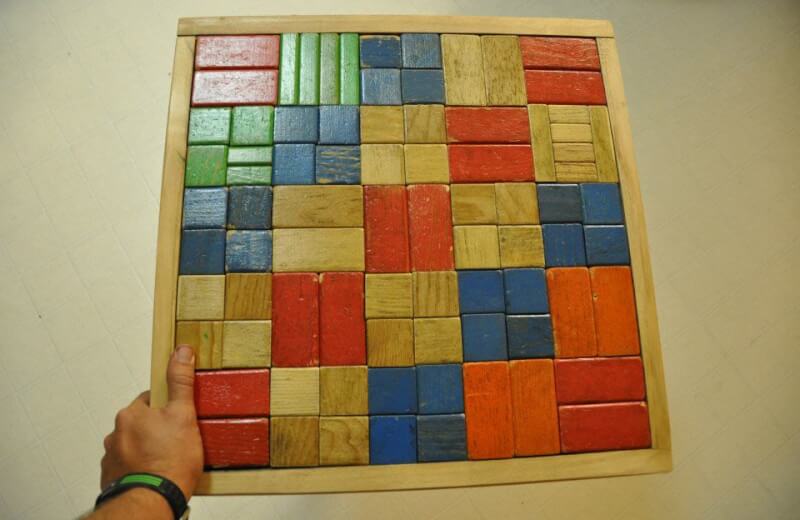 Wooden Building Block Table Top DIY