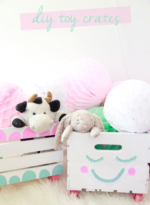 Easy DIY personalized Toy Crates