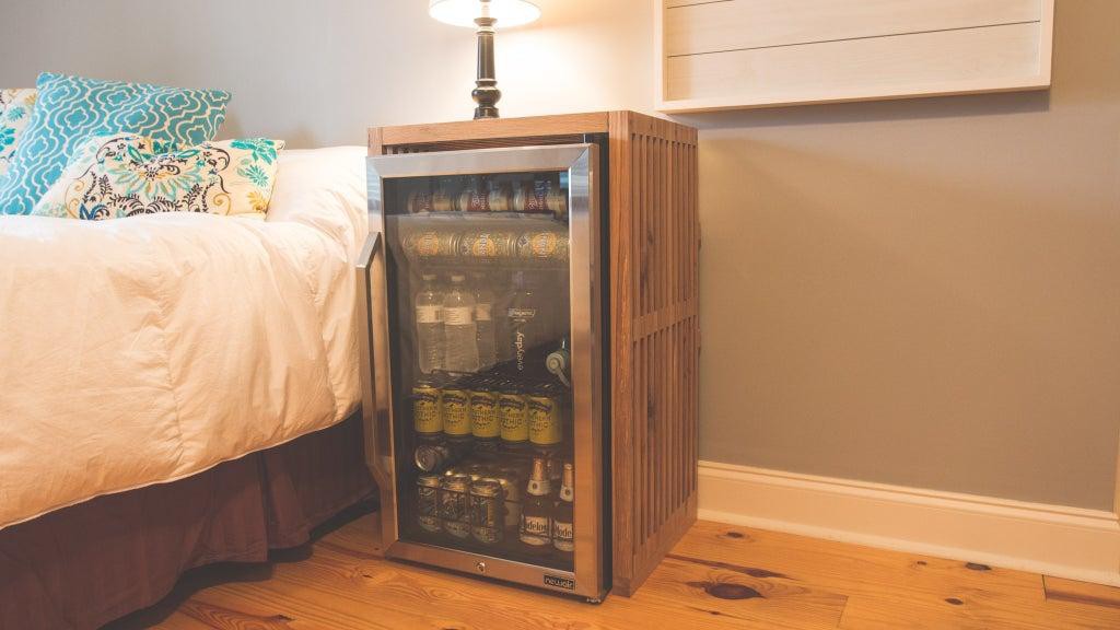 Table With Built-in Fridge DIY
