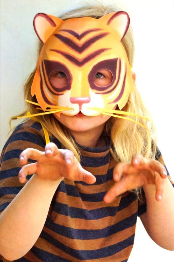 Printable Tiger Mask