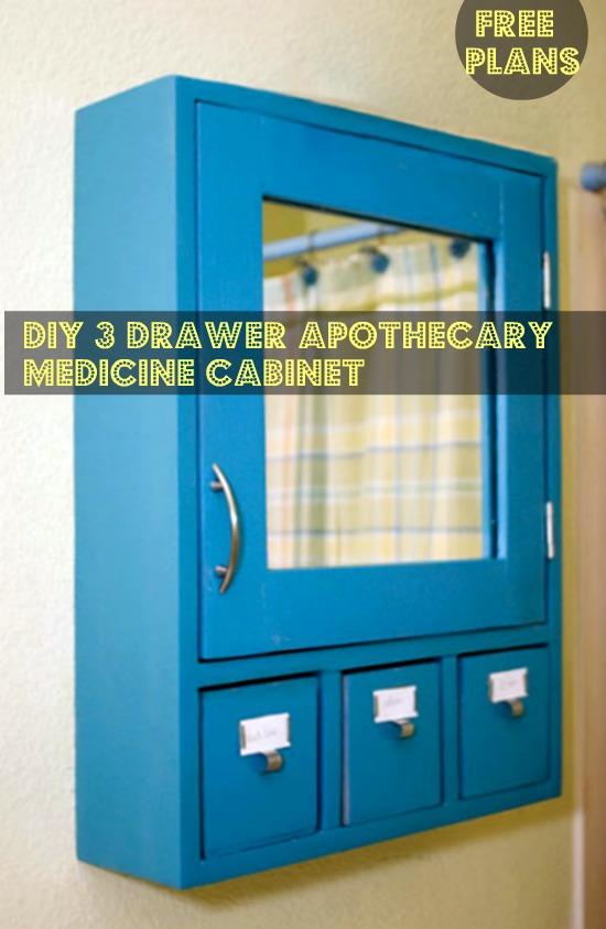 DIY 3-Drawer Medicine Cabinet