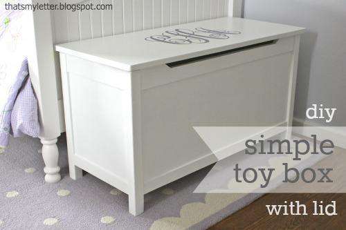 DIY Simple Toy Box With Lid