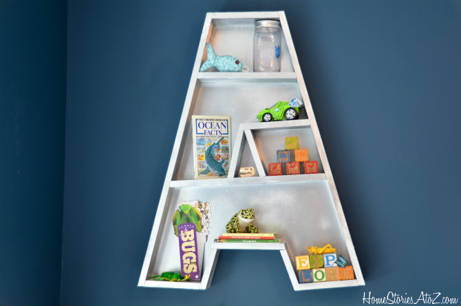 Alphabetic Wall Shelf