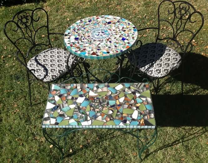 Sea Mosaic Table Top DIY