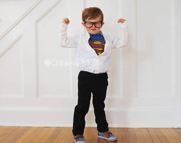 DIY Clark Kent Costume For Kids
