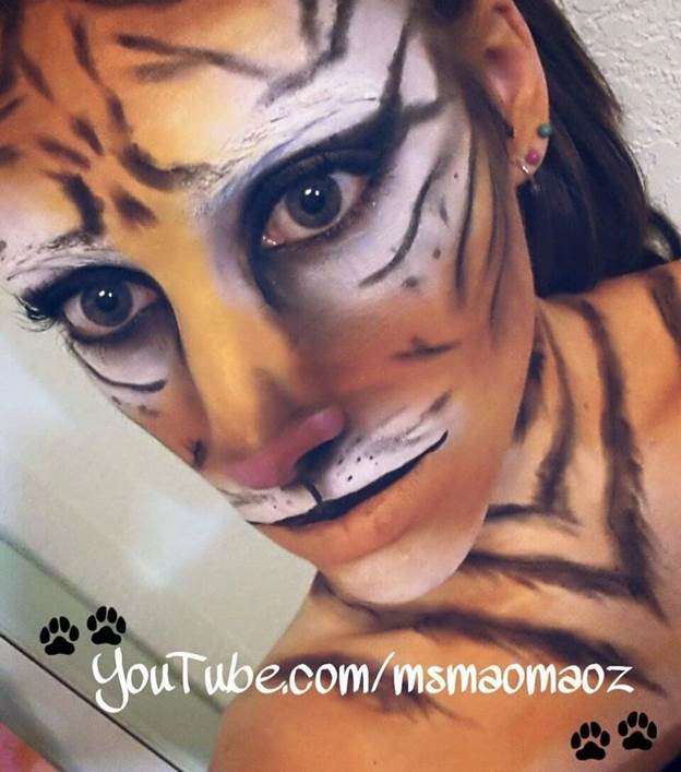 DIY Tiger Makeup Transformation