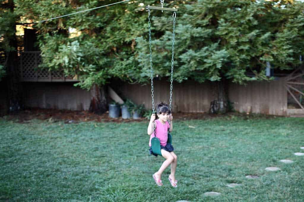Backyard DIY Zipline