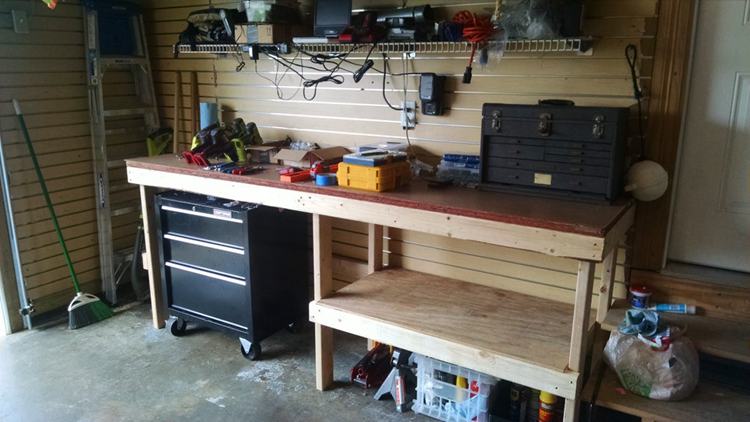 25 DIY Garage Workbench Plans To Make In Your Free Time - Craftsy