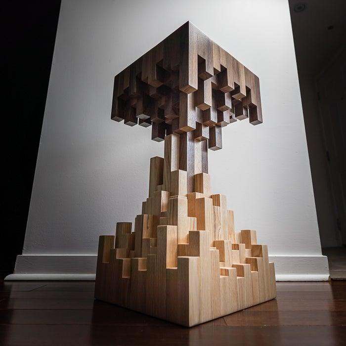 DIY Pixelated End Table