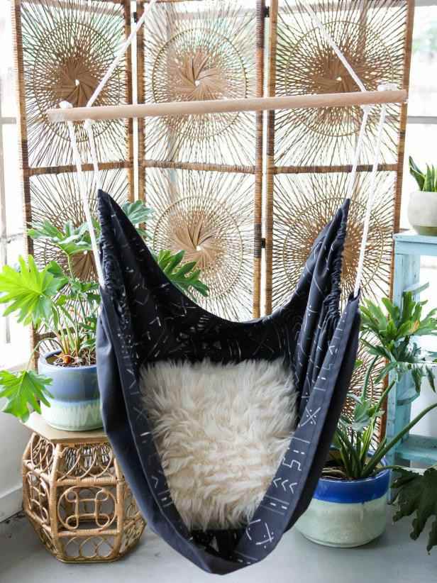 DIY Mud-cloth Hammock Chair