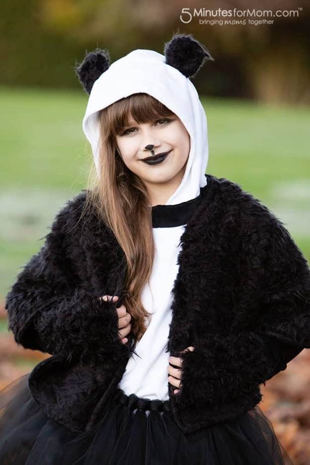 DIY Panda Costume For Teens