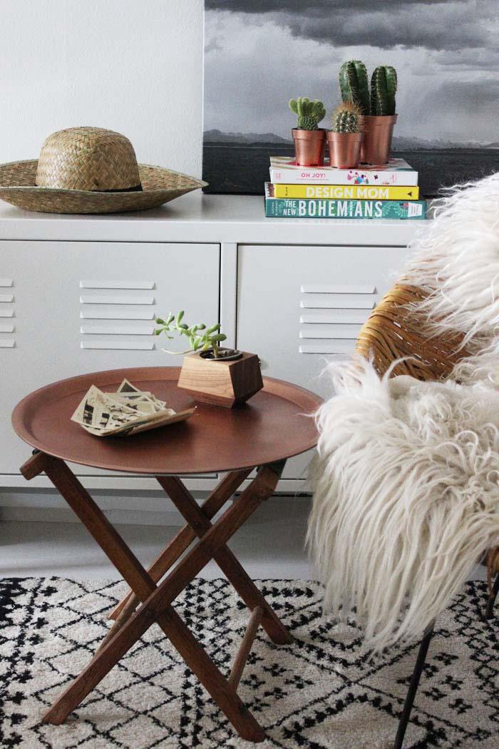 DIY Copper End Table