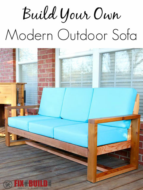 How To Build A Modern Outdoor Sofa