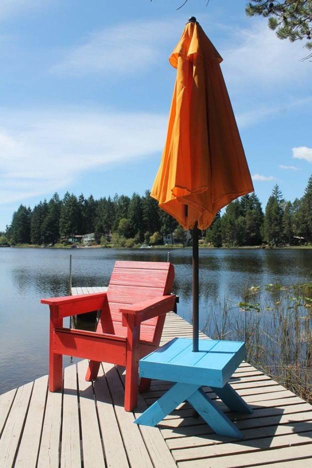 Side Table Umbrella Stand DIY