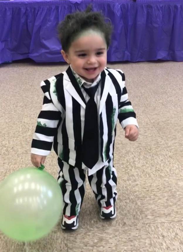 DIY Toddler Beetlejuice Costume