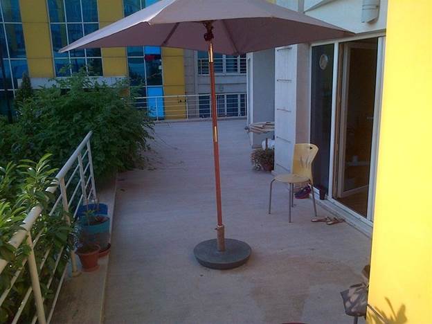 DIY Concrete Umbrella Stand
