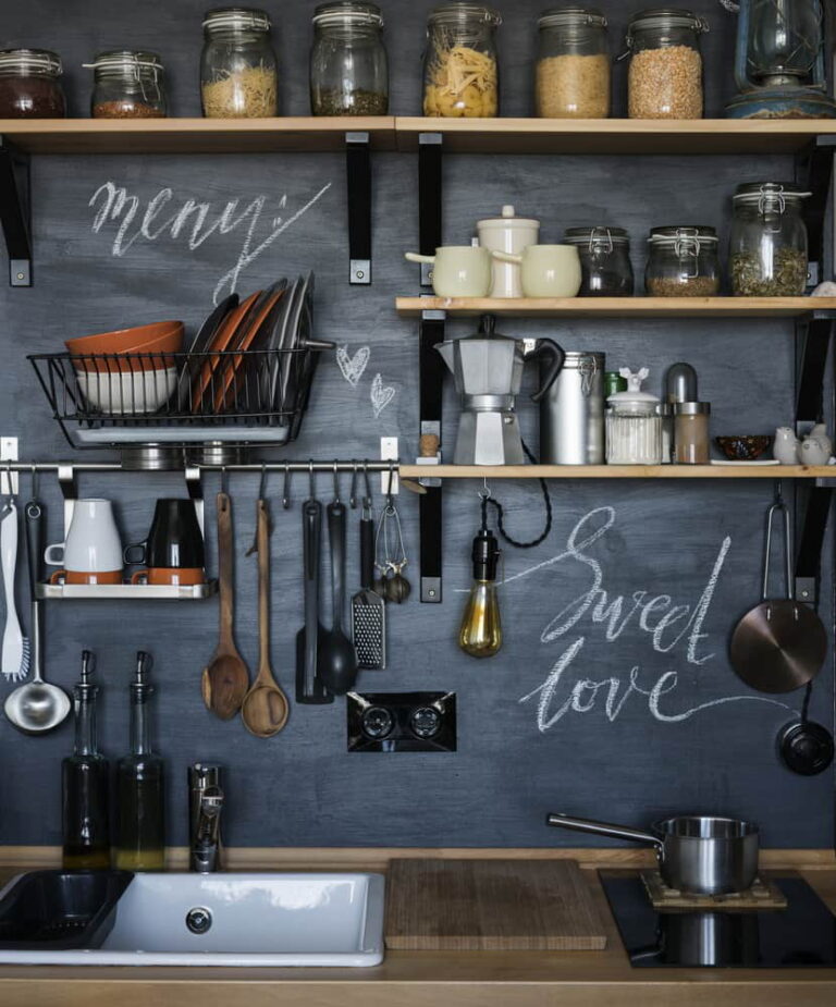 A CHALKBOARD WALL LOOK