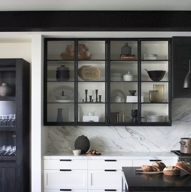 Black Floating Cabinets