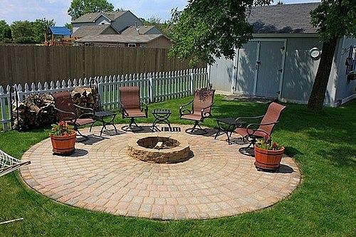 Idea For Both Patio And Fire Pit