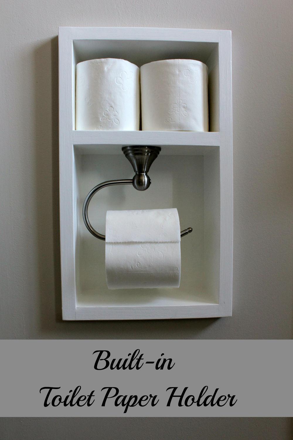 Built-in Toilet Paper Holder