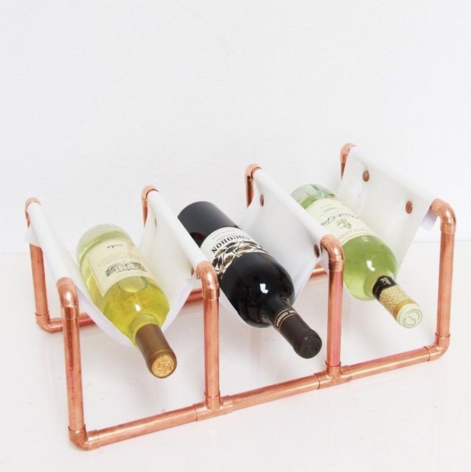 Copper Wine Rack DIY