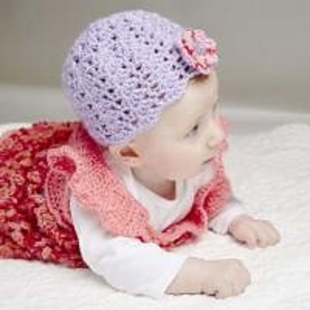 Crochet Beauty Shell-Stitch Cap