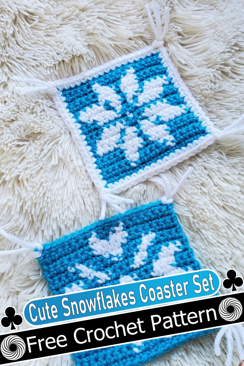 Cute Snowflakes Coaster Set