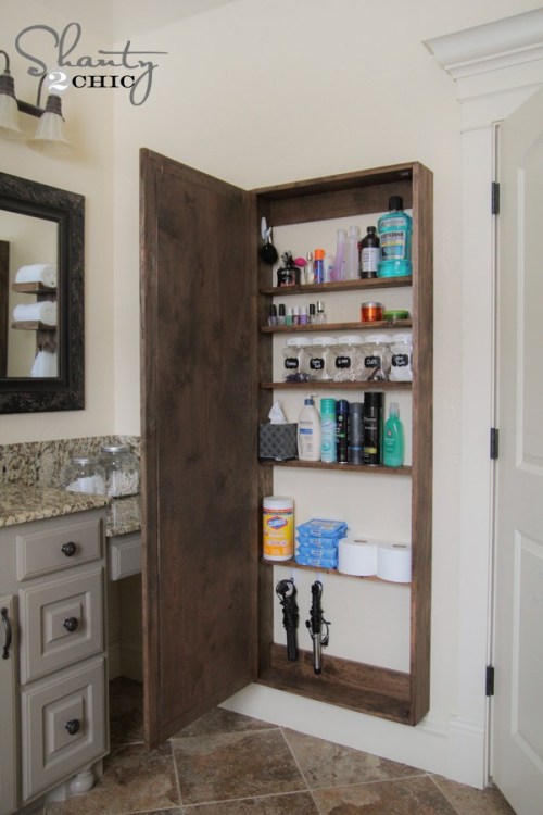 DIY Bathroom Cabinet With Mirror