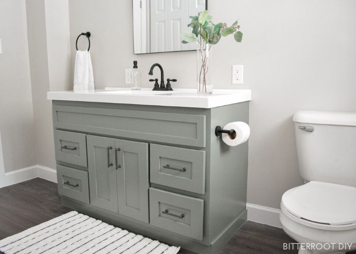 DIY Bathroom Vanity Makeover