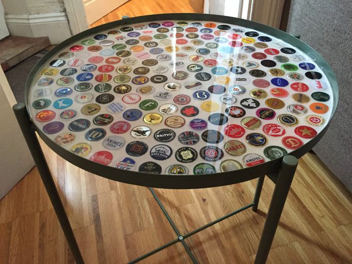 DIY Bottle Cap Resin Tray