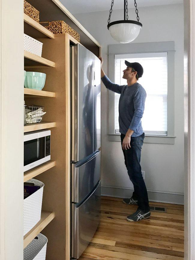 Built-in Pantry Shelves