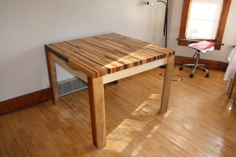 DIY Butcher Block Table